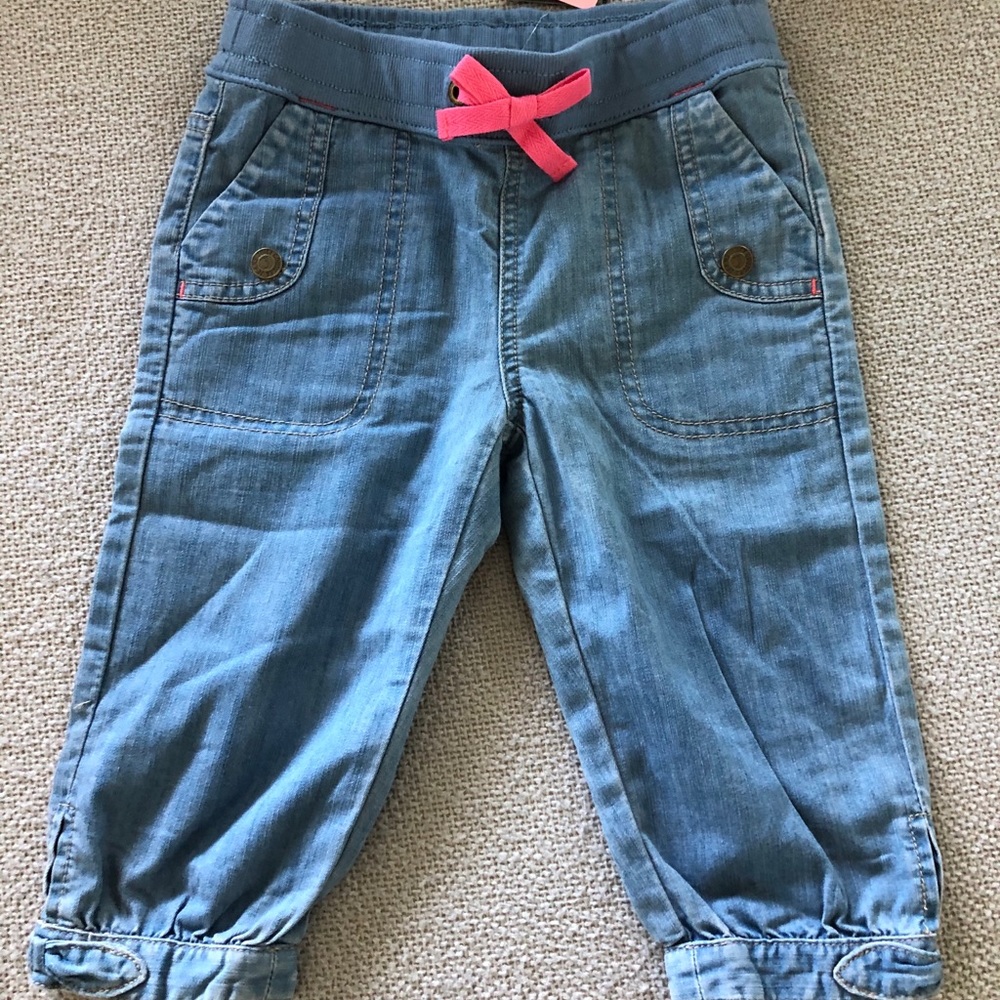 Kids Juicy Couture Jaiden Denim Cropped Pant